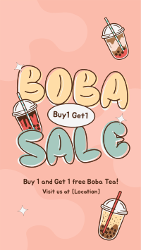 Delightful Boba Sale TikTok Video Design