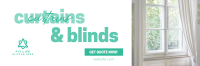 Curtains & Blinds Business Twitter header (cover) Image Preview