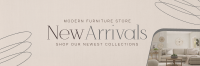 Minimalist Furniture Store Twitter Header Image Preview