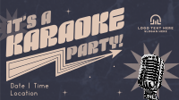 Sparkly Karaoke Party Facebook event cover Image Preview