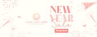 New Year Sparklers Sale Facebook cover Image Preview