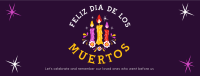 Candles for Dia De los Muertos Facebook Cover Design