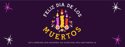 Candles for Dia De los Muertos Facebook cover Image Preview