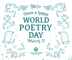 World Poetry Day Facebook post Image Preview