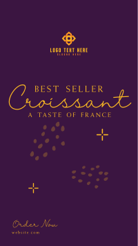 French Croissant Bestseller Instagram story Image Preview