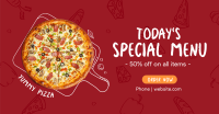 Today's Special Pizza Facebook Ad Design
