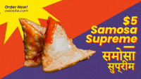 Samosa Supreme Facebook event cover Image Preview