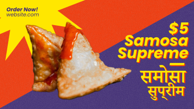 Samosa Supreme Facebook event cover Image Preview