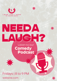 Podcast for Laughs Flyer Design