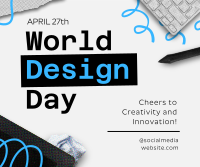 Modern Design Day Greeting Facebook Post Preview
