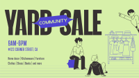 Community Yard Sale Facebook Event Cover Design