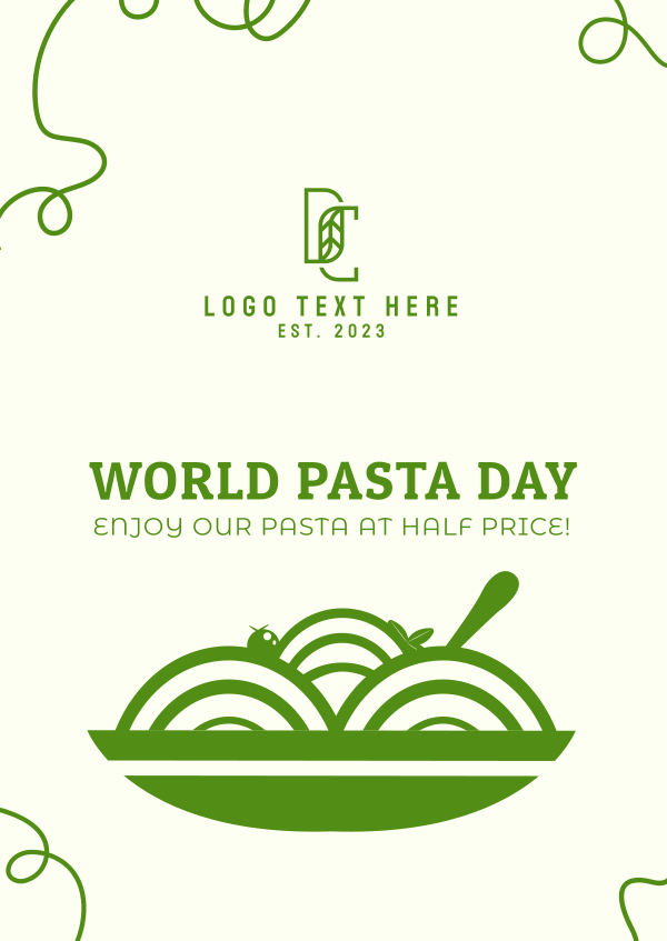 Tasty Pasta Vector Poster Design Image Preview