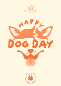 Dog Day Face Poster Design