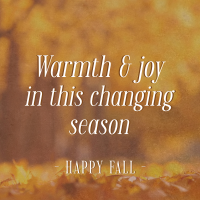 Autumn Season Quote Instagram Post Design