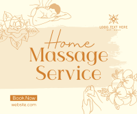 Home Massage Service Facebook post Image Preview