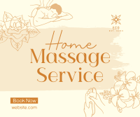 Home Massage Service Facebook post Image Preview