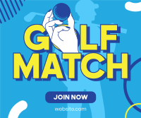 Golf Match Facebook Post Design