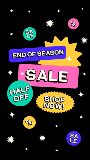 Neon Stickers Sale Instagram story Image Preview
