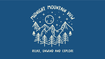 Midnight Mountain View Facebook event cover Image Preview