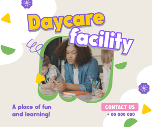 Cute Daycare Facility Facebook Post Image Preview