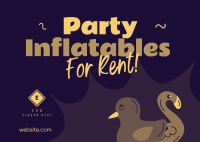 Party Inflatables Rentals Postcard Image Preview