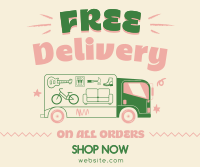 Shipping Delivery Quirky Facebook Post Design