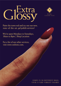 Vintage Manicure Ad Poster Design