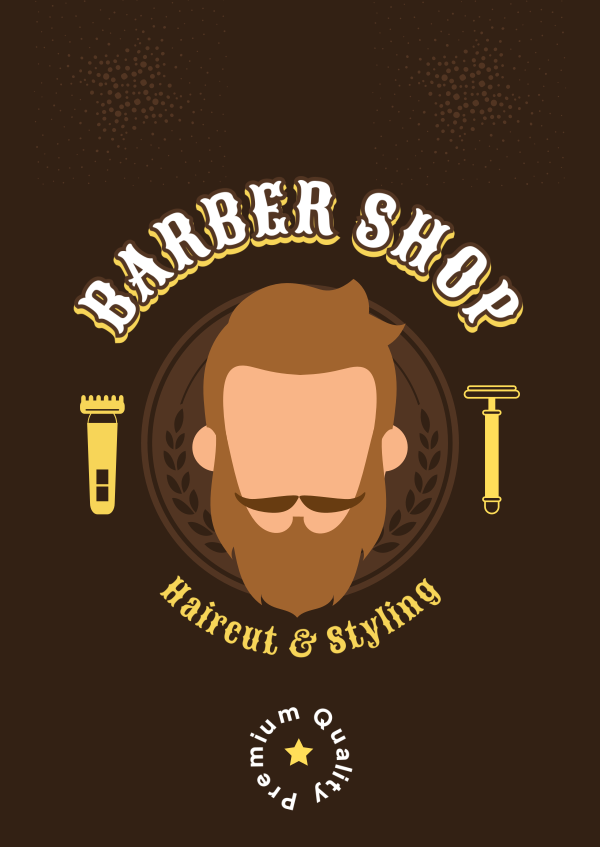 Premium Barber Poster Design Image Preview