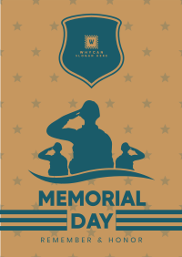 Soldier Salute Poster Design