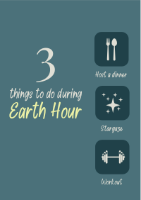Earth Hour Activities Flyer Design