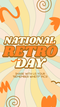 Swirly Retro Day Instagram Reel Image Preview