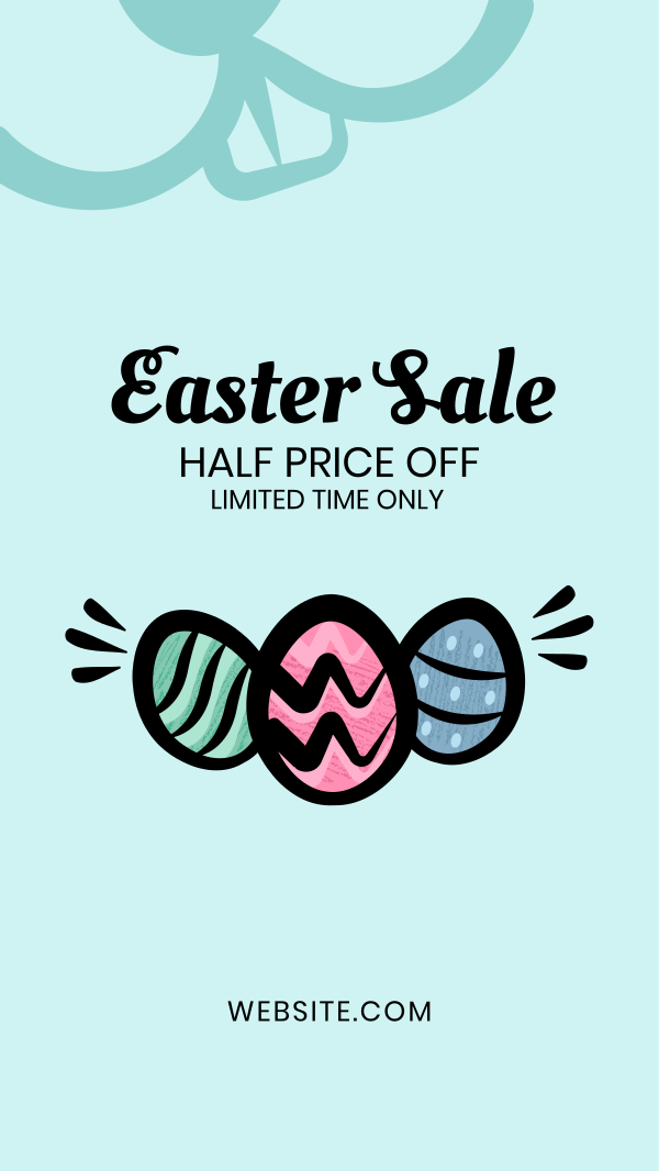 Easter Eggs Sale Instagram Story Design Image Preview