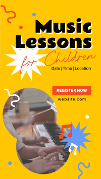 Music Lessons for Kids Instagram story Image Preview