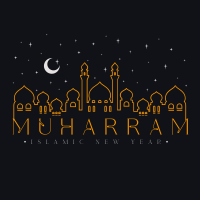 Starry Muharram Instagram Post Design