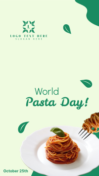 World Pasta Day Greeting Facebook Story Design