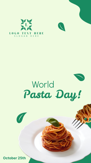 World Pasta Day Greeting Facebook story Image Preview