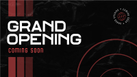 Abstract Shapes Grand Opening Facebook Event Cover Image Preview