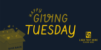 Cute Giving Tuesday Twitter Post Design