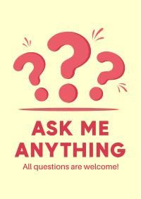 Ask Us Anything Flyer Design