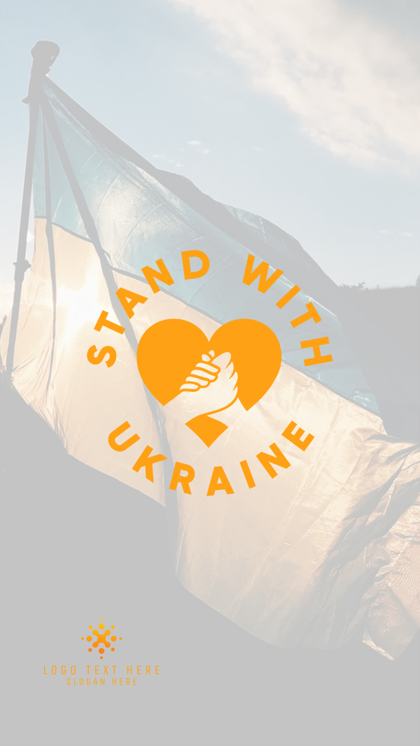 Stand with Ukraine Instagram Story Design Image Preview