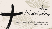 Greetings Ash Wednesday Facebook Event Cover Design
