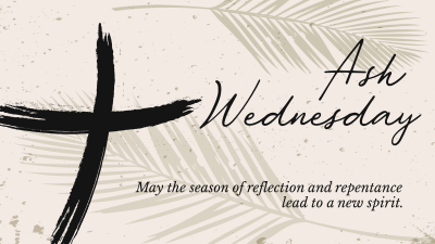 Greetings Ash Wednesday Facebook event cover Image Preview
