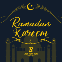 Ramadan Mosque Greeting Instagram Post Design