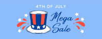 Festive Sale for 4th of July Facebook Cover Design