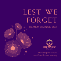 Symbol Of Remembrance Instagram Post | BrandCrowd Instagram Post Maker