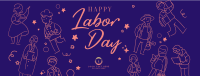 Labor Day  celebration Facebook Cover Design