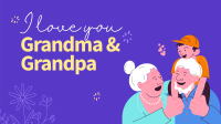 Grandparents Day Letter Facebook Event Cover Design