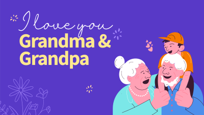 Grandparents Day Letter Facebook event cover Image Preview