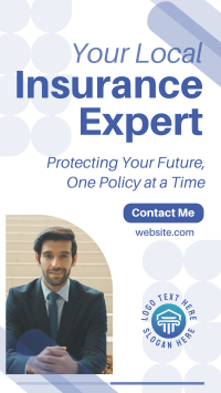 Insurance Expert Protect Policy Instagram Story Design