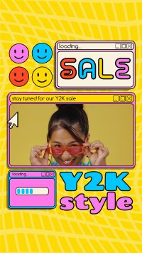 Y2K Fashion Brand Sale YouTube Short Design